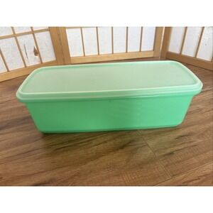 Vintage Tupperware Green Celery Vegetable Keeper with Tray & Lid #782 3 Pieces